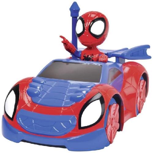 Vehicule Radiocommande Spidey - Voiture radiocommandée - 17cm - Figurine Spidey incluse