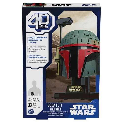 Jeu D'assemblage - Jeu De Construction - Jeu De Manipulation SPIN MASTER CASQUE BOBA FETT Star Wars 4D Build