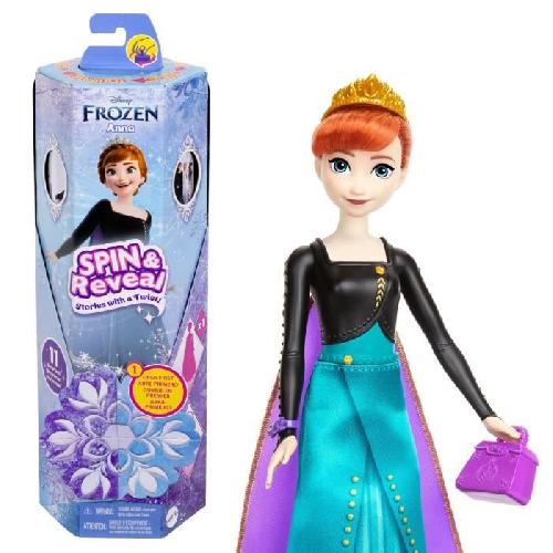 Poupee Spin & Reveal La Reine des Neiges-Anna- Mattel Poupée Surprise Disney   HXD27