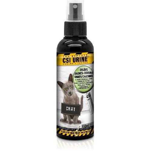 Parfum - Desodorisant - Desinfectant Spray - CSI URINE - Chat/Chaton 150ML - Élimine odeurs. contrôle des odeurs. micro-organismes & enzymes naturels