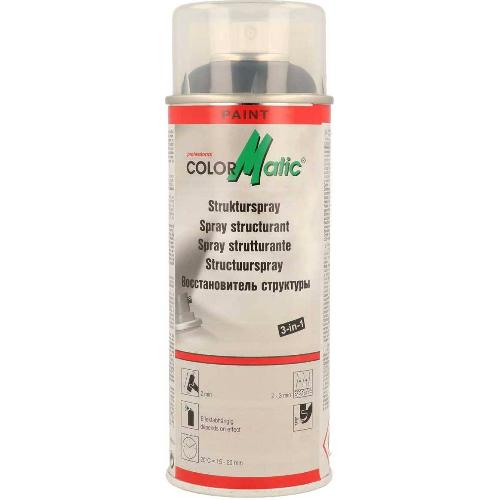 Peinture Auto Spray structurant noir COLORMATIC 400ml -aerosol-