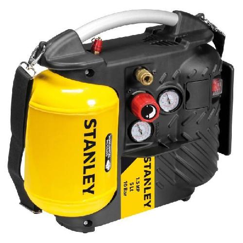 Compresseur Auto STANLEY Compresseur d'air 5 L 1.5 HP ultraportatif