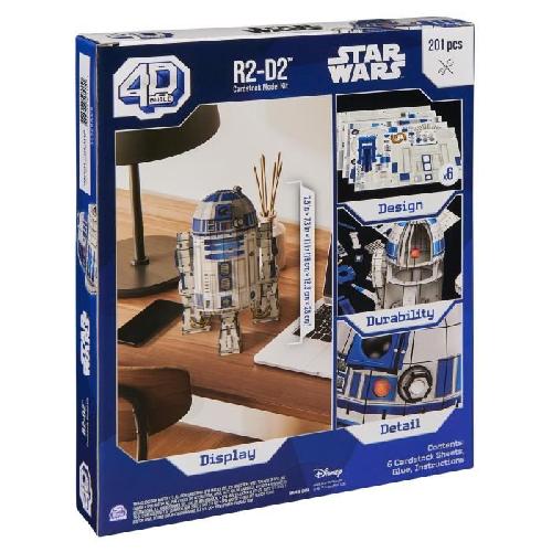 Kit Modelisme A Construire Star Wars - R2-D2 Star Wars - Maquette 4D a construire - 28 cm
