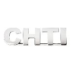 Sticker 3D Chrome - Embleme CHTI - 14cm