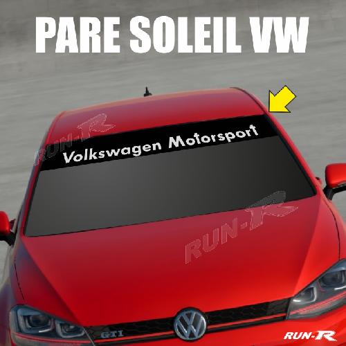 Sticker 898 pare-soleil compatible avec VW MOTORSPORT Up Polo Golf Caddy Scirocco Beetle - Run-R