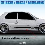 Sticker 958 TUNING STRIPE Citroen Saxo noir mat - Run-R