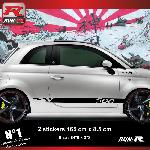 Sticker bas de caisse 00ENN compatible avec FIAT 500 - noir - Run-R - archives