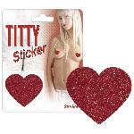 Sticker compatible avec seins Titty coeur