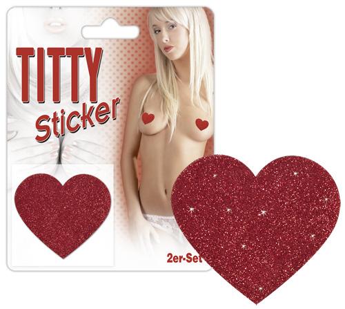 Accessoires Lingerie Sticker compatible avec seins Titty coeur