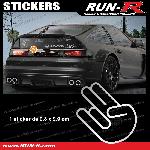 Sticker JDM 10 cm argent Japan Domestic Market compatible avec Honda Nissan Toyota Subaru Mazda - Run-R