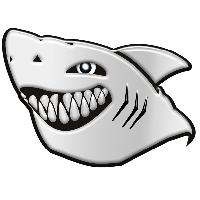 Stickers 3D Adhesif Sticker 3D - Requin - 6x8cm- Dents de la mer