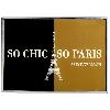 Stickers 3D Adhesif Sticker - Embleme PSG So Chic So Paris Premium Noir et Or - Paris Saint Germain