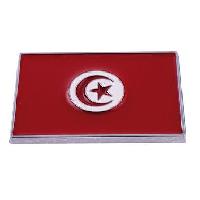 Stickers 3D Sticker 3D - Drapeau Tunisie - 70x50mm