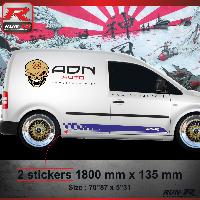 Stickers Auto Par Marque 023M Sticker SPORT compatible avec VOLKSWAGEN CADDY Marine - Run-R