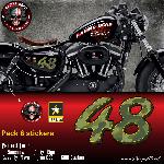 Stickers DD12 Harley Davidson Sportster 48 US ARMY - Run-R