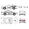 Stickers Grands Formats Set complet Adhesifs - DRIFT - Full Color - Taille M - Car Deco