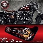 Stickers Harley Davidson Sportster CHERRY BOMB compatible avec Forty-eight Roadster Seventy-Two Iron 883 Superlow 1200 Custom - Run-R