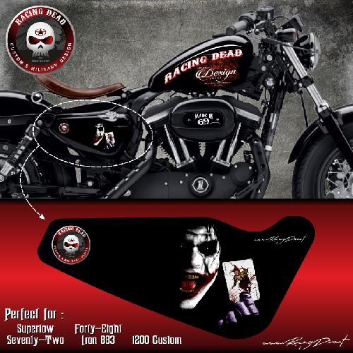 Stickers Harley Davidson Sportster JOKER compatible avec Forty-eight Roadster Seventy-Two Iron 883 Superlow 1200 Custom - ADNAuto - Collection 2017 - Run-R