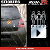 Stickers Monocouleurs 1 sticker SEXY PLAY 9 cm - CHROME - Run-R