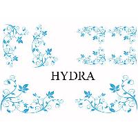 Stickers Monocouleurs Set Adhesifs -ELEMENT HYDRA- Bleu - Car Deco