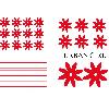 Stickers Monocouleurs Set Adhesifs -ELEMENT URBAN GIRL- Rouge - PROMO ADN - Car Deco