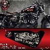 Stickers Motos Stickers Harley Davidson Sportster PSYCHOS compatible avec Forty-eight Seventy-Two Iron 883 Superlow 1200 Custom - Run-R