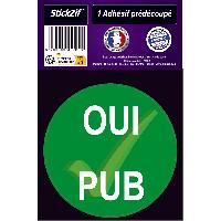 Stickers Multi-couleurs Adhesif Oui Pub -  8X12Cm