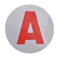 Stickers Multi-couleurs Disque Adhesif A Moto Jeune Conducteur