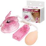 Stimulateur de Clitoris Vibrant et Aspirant rose 9cm - D6cm