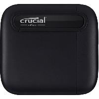 Stockage Externe SSD Externe - CRUCIAL - X6 Portable SSD - 1To - USB-C (CT1000X6SSD9)