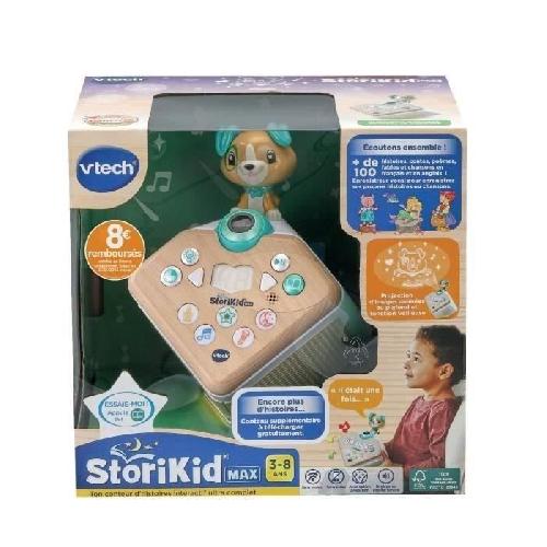 Livre Electronique Enfant - Livre Interactif Enfant StoriKid Max - Mon conteur d'histoires VTECH - Jouet avec partie bois FSC