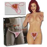 String Candy Comestible Coeur - Femme