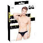 Combinaisons String en vinyl Noir Taille L