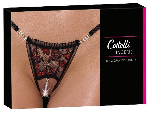 Dessous String ouvert avec Perle S-M