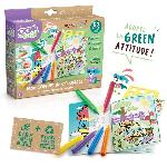 Jeu De Coloriage - Dessin - Pochoir SUPER GREEN Kit de coloriage. crayons bio