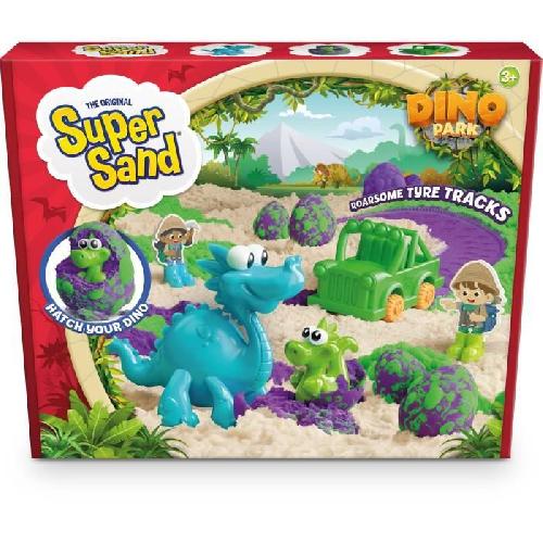 Jeu De Sable A Modeler Super Sand Dinosaur Park - Jeu de sable a modeler - Multicolore - Vert - Pour Enfant de 3 ans et plus