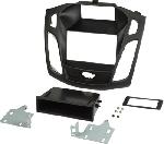Supports Autoradio de Roger Support 2DIN compatible avec Ford Focus 2011 avec vide-poche - Noir