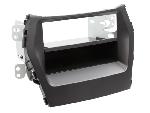 Supports Autoradio de Roger Support 2Din compatible avec Hyundai Santa Fe ap12 Avec vide poche - Noir