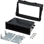Supports Autoradio de Roger Support 2Din compatible avec Kia Sorento II -XM- ap09 avec vide-poche - Noir