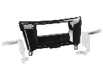 Supports Autoradio de Roger Support 2Din compatible avec Nissan Qashqai Acenta X-Trail ap14 avec vide-poche - noir brillant