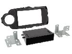 Supports Autoradio de Roger Support 2Din compatible avec Toyota Yaris ap13 Avec vide poche - Noir
