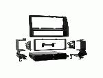 Facade autoradio Toyota Support autoradio 1Din avec rangement pour Toyota Corolla 2002-2007 noir