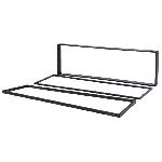 Supports Autoradio de Roger Support autoradio 1DIN compatible avec Citroen Peugeot Seat