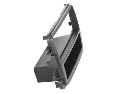 Supports Autoradio de Roger Support Autoradio 1Din compatible avec Dacia Dokker ap12 Gris fonce - Vide-poche