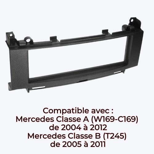 Supports Autoradio de Roger Support autoradio 1DIN compatible avec Mercedes Classe A B 04-12 voir liste