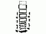 Facade autoradio Chrysler Support Autoradio 1Din pour vehicules GM divers