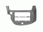 Facade autoradio Honda Support Autoradio 2Din avec rangement Honda Fit Jazz 2009-2013