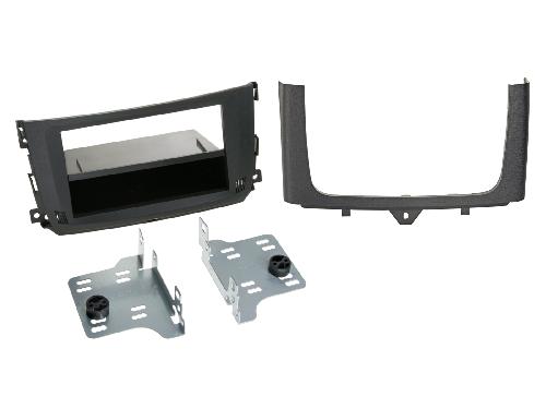 Facade autoradio Smart Support Autoradio 2Din avec rangement pour Smart Fortwo OEM Sat Nav