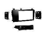 Facade autoradio Volvo Support autoradio 2Din avec rangement pour Volvo S60 S70 V70 CX70 noir