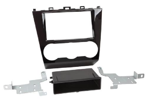Supports Autoradio de Roger Support autoradio 2DIN compatible avec Subaru Forester ap15 - Avec vide poche - Noir brillant